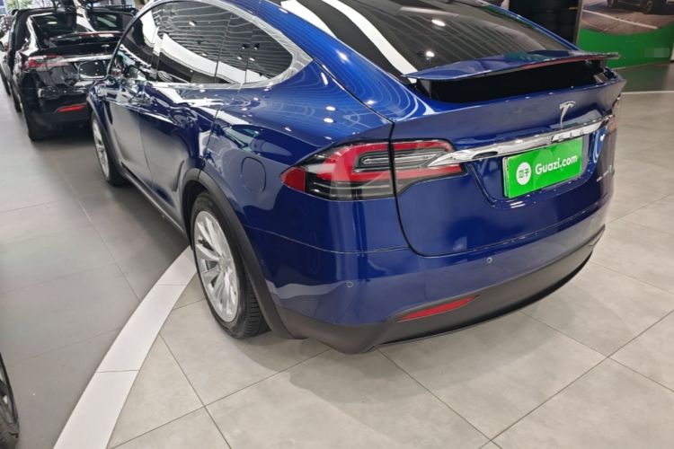 Used Tesla Model X 2019 Long-Range Version Rear Left 45 Deg