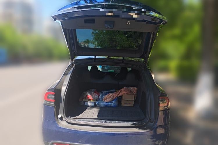 Used Tesla Model X 2019 Long-Range Version Trunk