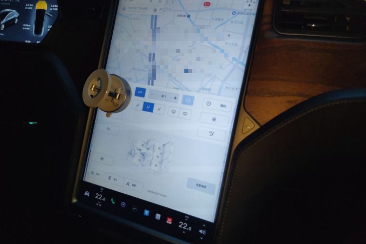 Used Tesla Model X 2019 Long-Range Version Audio And AC Panel
