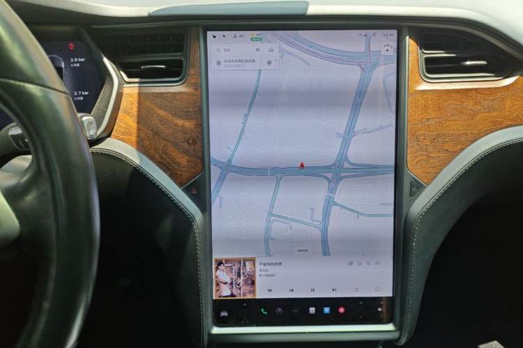 Used Tesla Model X 2019 Long-Range Version Audio And AC Panel