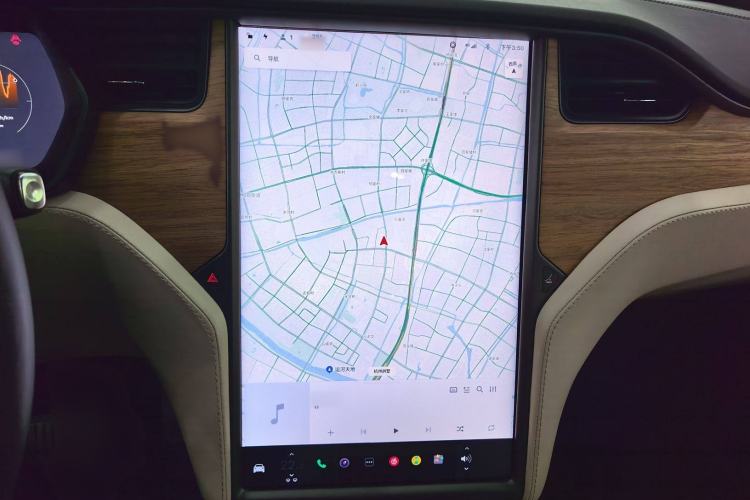 Used Tesla Model X 2019 Long-Range Version Audio And AC Panel