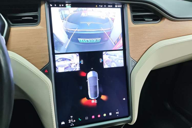 Used Tesla Model X 2019 Long-Range Version Audio And AC Panel