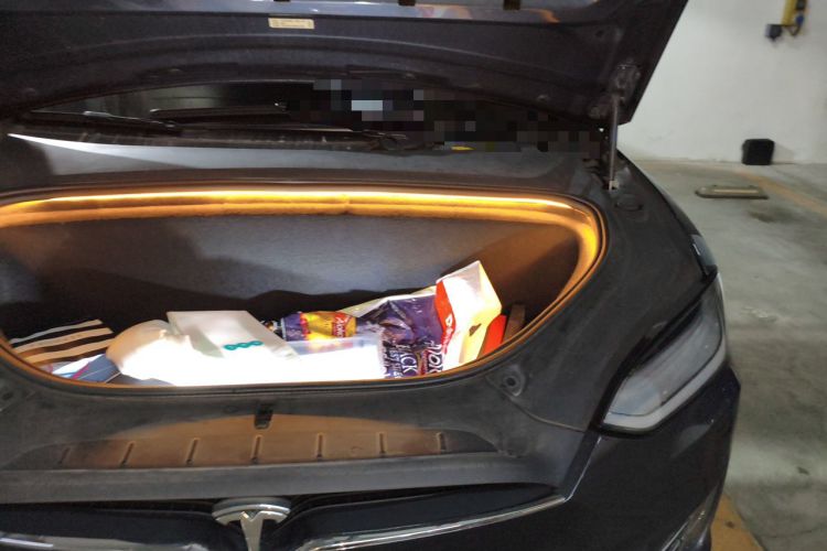 Used Tesla Model X 2019 Long-Range Version Engine Bay Left