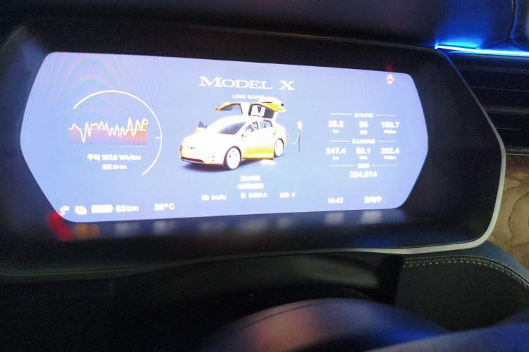 Used Tesla Model X 2019 Long-Range Version Instrument Cluster