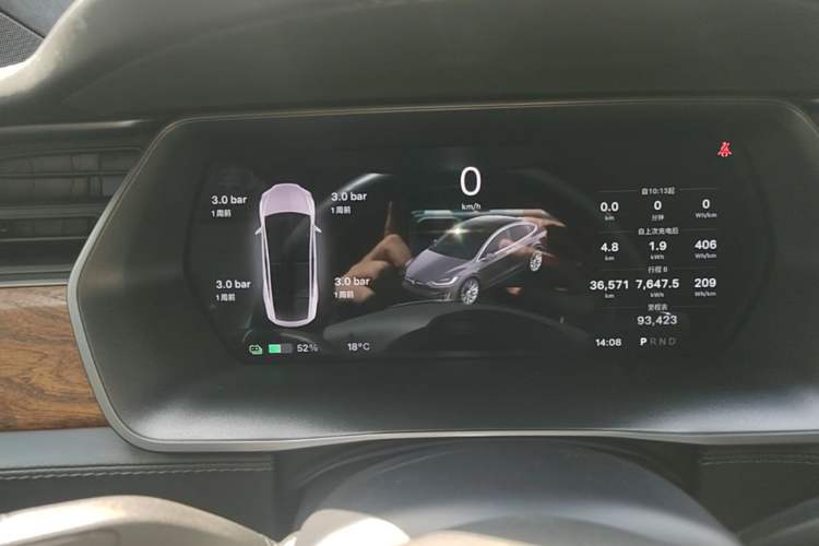 Used Tesla Model X 2019 Long-Range Version Instrument Cluster