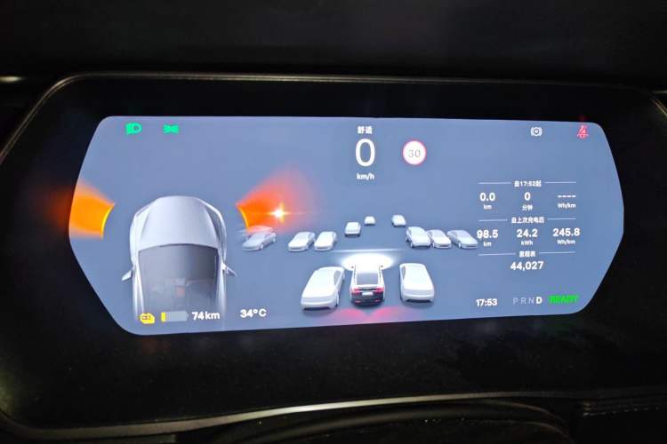 Used Tesla Model X 2019 Long-Range Version Instrument Cluster