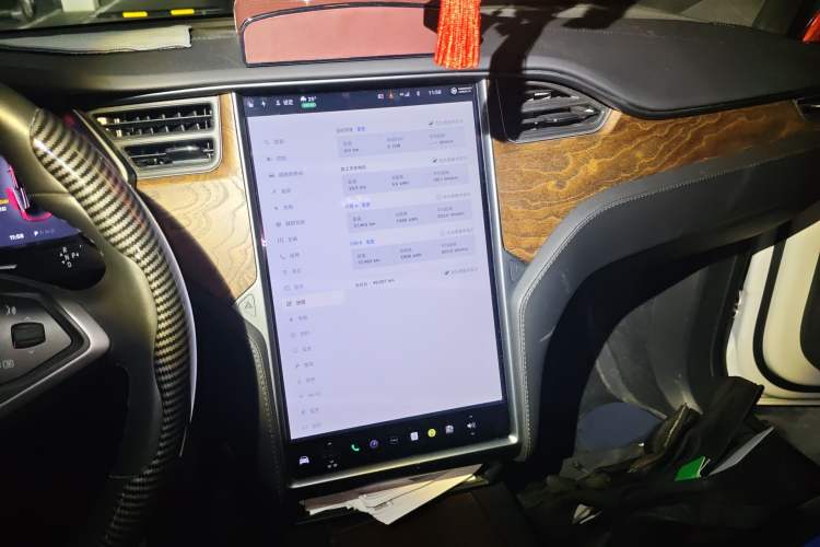 Used Tesla Model X 2019 Long-Range Version Audio And AC Panel