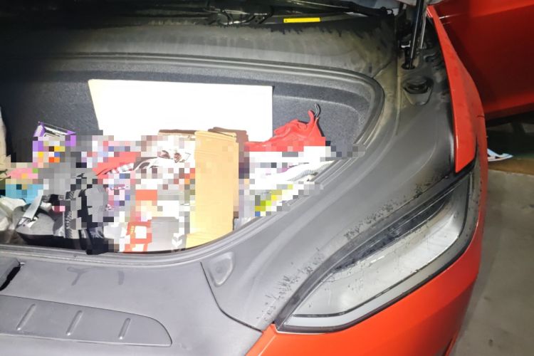 Used Tesla Model X 2019 Long-Range Version Engine Bay Left