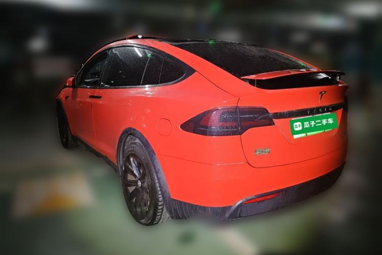 Used Tesla Model X 2019 Long-Range Version Rear Left 45 Deg