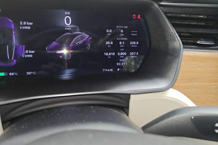 Used Tesla Model X 2019 Performance High-Performance Edition Odometer Close Up