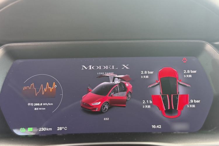 Used Tesla Model X 2019 Long-Range Version Instrument Cluster
