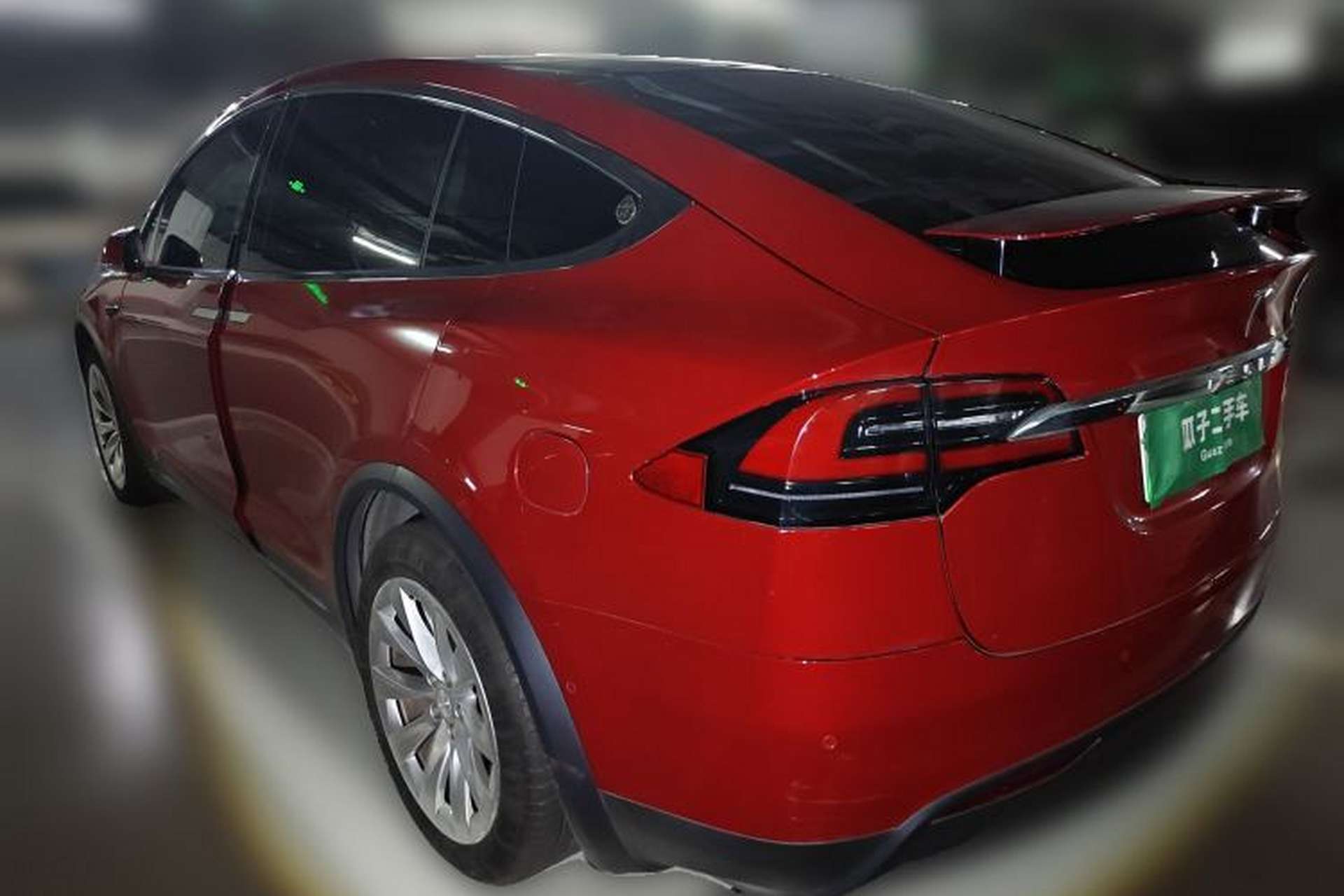 Used Tesla Model X 2019 Long-Range Version Rear Left 45 Deg