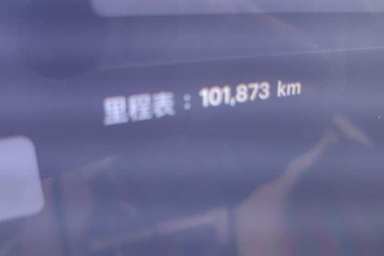Used Tesla Model X 2019 Long-Range Version Odometer Close Up