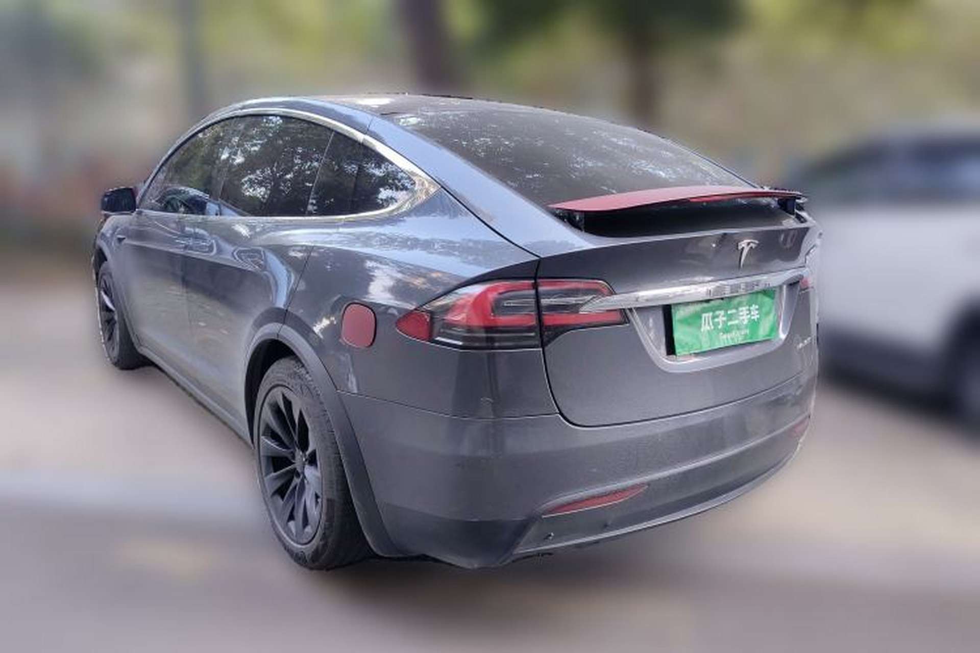 Used Tesla Model X 2019 Long-Range Version Rear Left 45 Deg