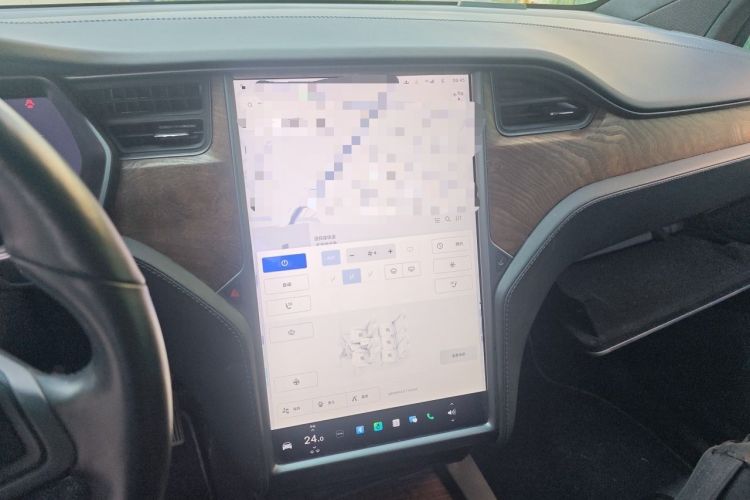 Used Tesla Model X 2019 Long-Range Version Audio And AC Panel