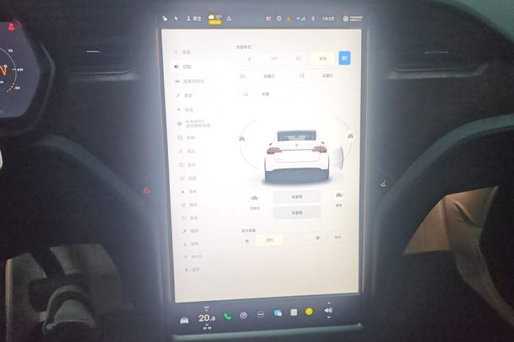 Used Tesla Model X 2019 Long-Range Version Audio And AC Panel