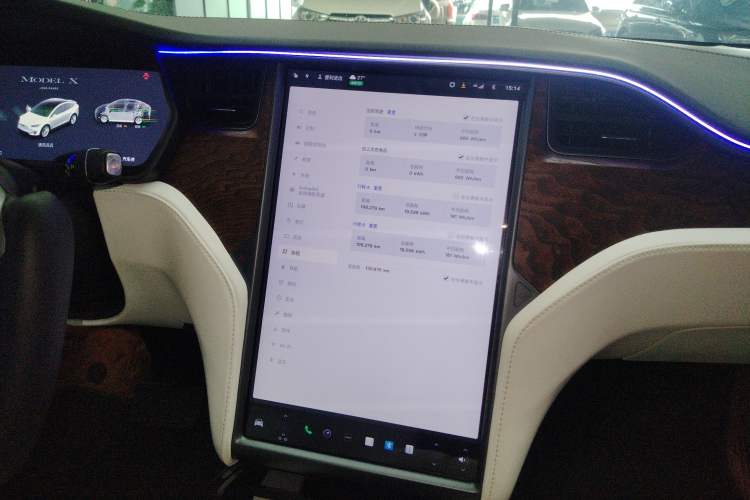 Used Tesla Model X 2019 Long-Range Version Audio And AC Panel