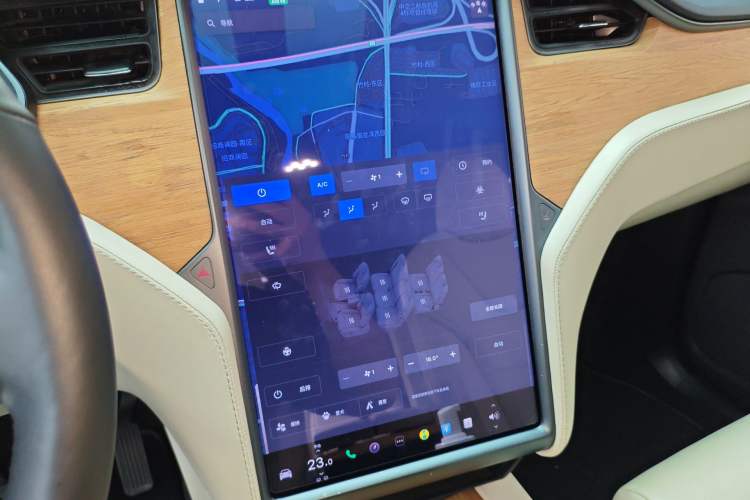 Used Tesla Model X 2019 Long-Range Version Audio And AC Panel