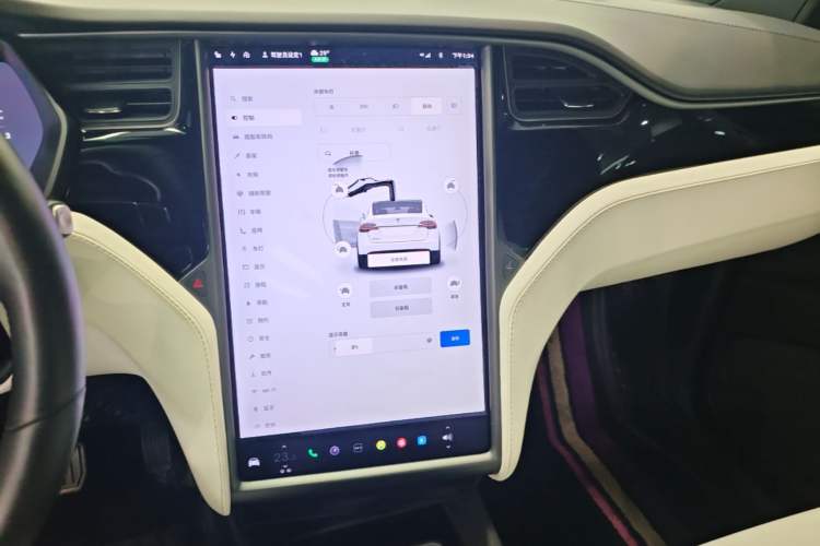 Used Tesla Model X 2019 Long-Range Version Audio And AC Panel