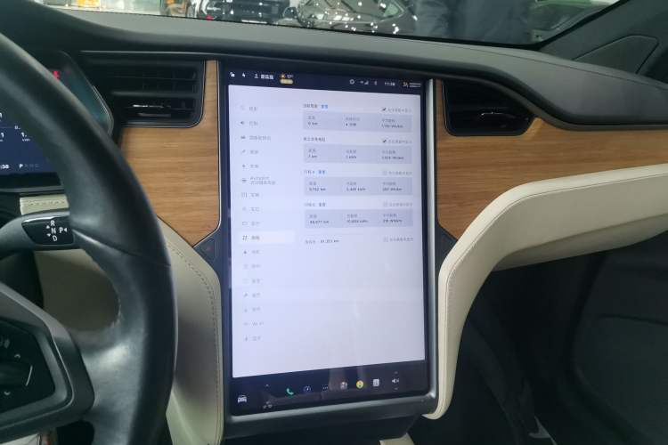 Used Tesla Model X 2019 Long-Range Version Audio And AC Panel