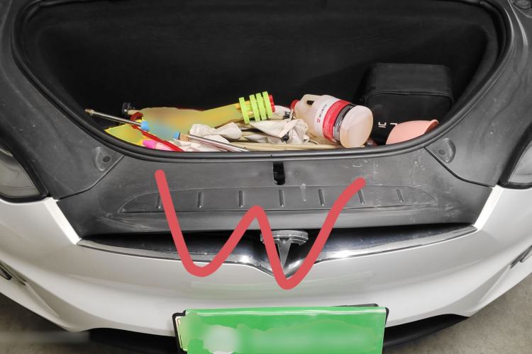Used Tesla Model X 2019 Long-Range Version Engine Bay