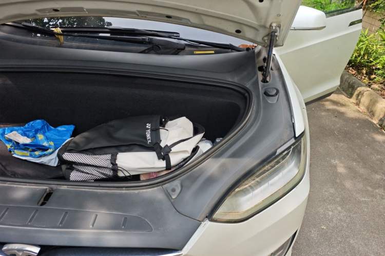 Used Tesla Model X 2019 Long-Range Version Engine Bay Left