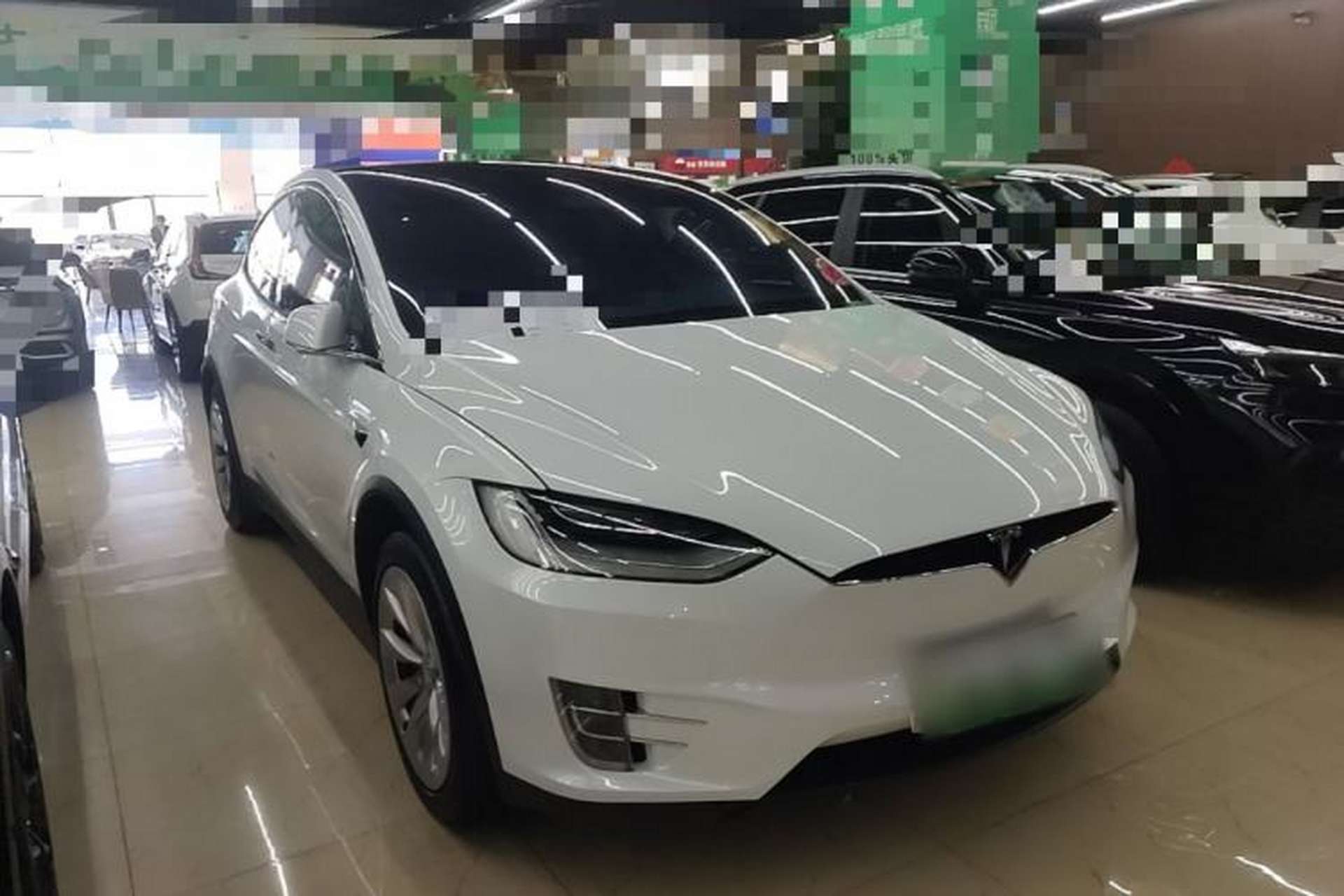 Used Tesla Model X 2019 Long-Range Version Front Right 45 Deg