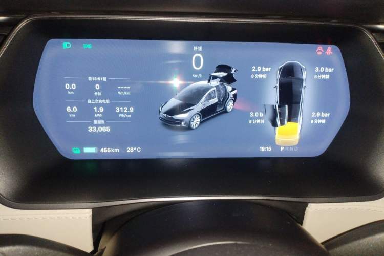 Used Tesla Model X 2019 Long-Range Version Instrument Cluster