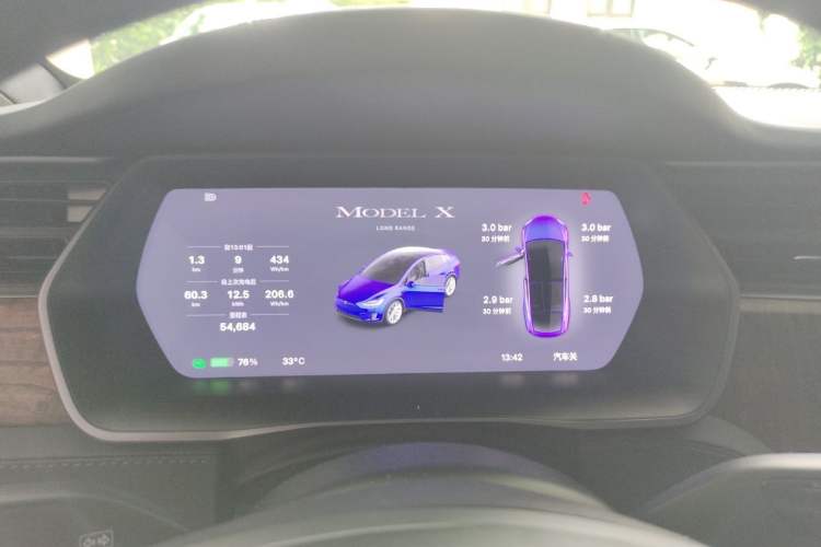 Used Tesla Model X 2019 Long-Range Version Instrument Cluster