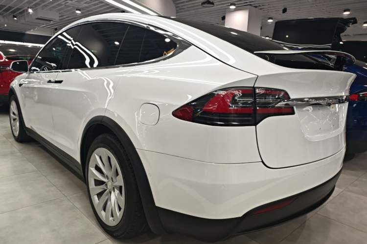 Used Tesla Model X 2019 Long-Range Version Rear Left 45 Deg