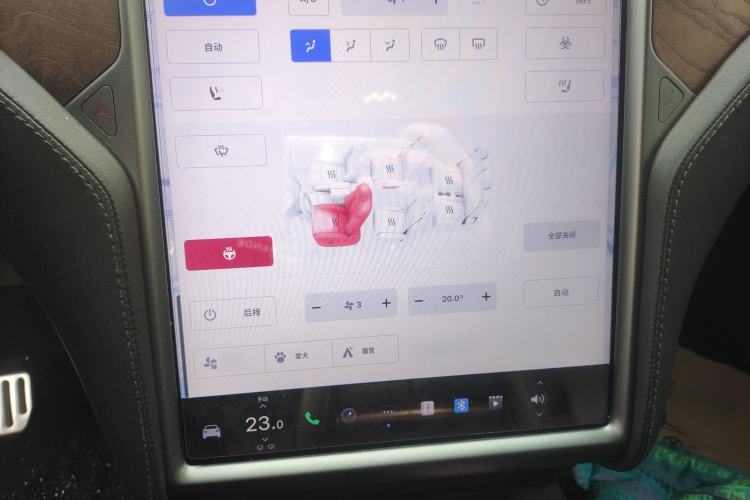 Used Tesla Model X 2020 Long-Range Upgrade Version Audio And AC Panel