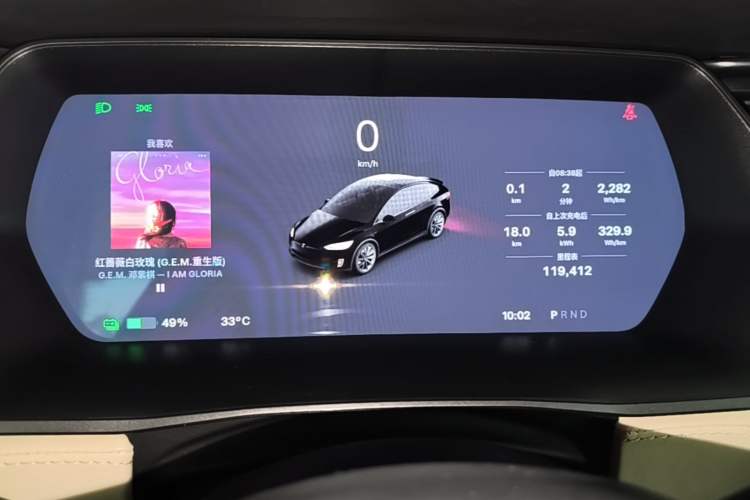 Used Tesla Model X 2020 Performance High-Performance Edition Instrument Cluster