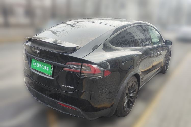 Used Tesla Model X 2020 Long-Range Upgrade Version Rear Right 45 Deg