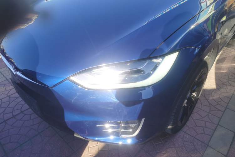 Used Tesla Model X 2020 Long-Range Upgrade Version Left Front Headlight