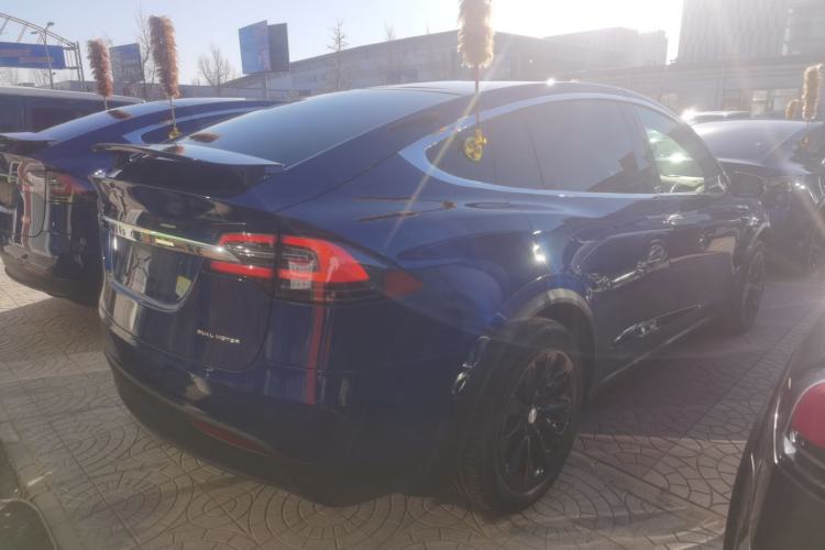 Used Tesla Model X 2020 Long-Range Upgrade Version Rear Right 45 Deg