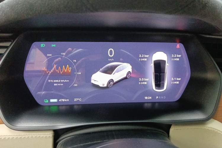 Used Tesla Model X 2020 Long-Range Upgrade Version Instrument Cluster
