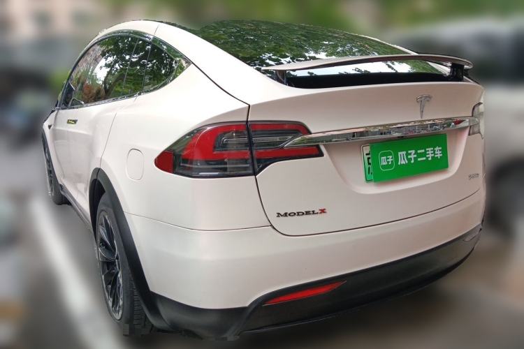 Used Tesla Model X 2020 Long-Range Upgrade Version Rear Left 45 Deg