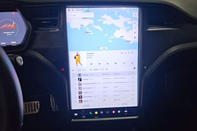 Used Tesla Model X 2020 Performance High-Performance Edition Audio And AC Panel
