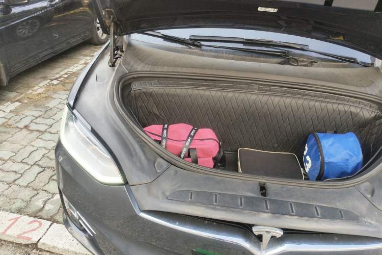Used Tesla Model X 2020 Long-Range Upgrade Version Engine Bay Right