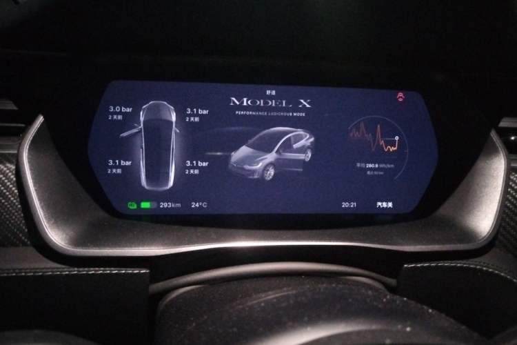 Used Tesla Model X 2020 Performance High-Performance Edition Instrument Cluster