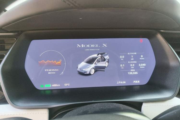 Used Tesla Model X 2020 Long-Range Upgrade Version Instrument Cluster