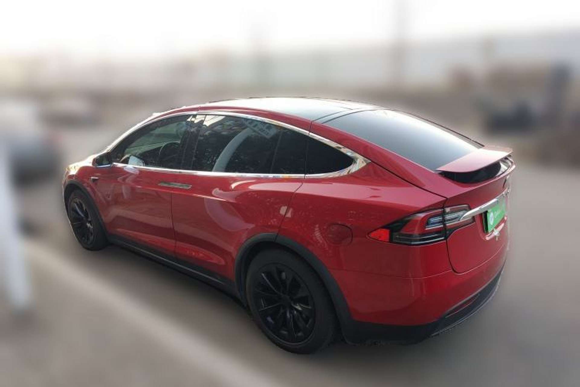 Used Tesla Model X 2020 Long-Range Upgrade Version Rear Left 45 Deg