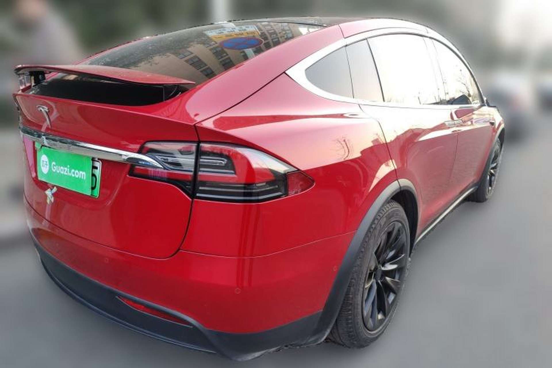 Used Tesla Model X 2020 Long-Range Upgrade Version Rear Right 45 Deg