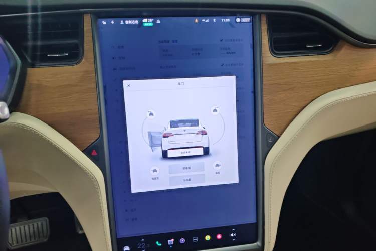 Used Tesla Model X 2020 Long-Range Upgrade Version Audio And AC Panel
