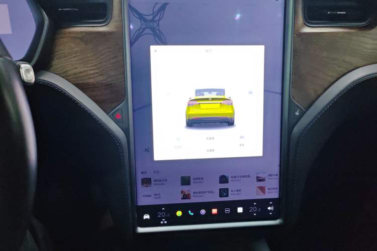 Used Tesla Model X 2020 Long-Range Upgrade Version Audio And AC Panel