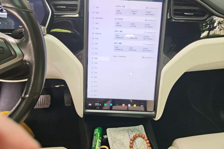 Used Tesla Model X 2020 Long-Range Upgrade Version Audio And AC Panel