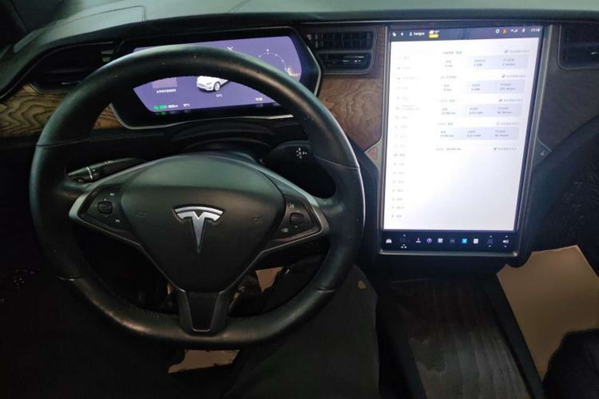 Used Tesla Model X 2020 Long-Range Upgrade Version Center Console