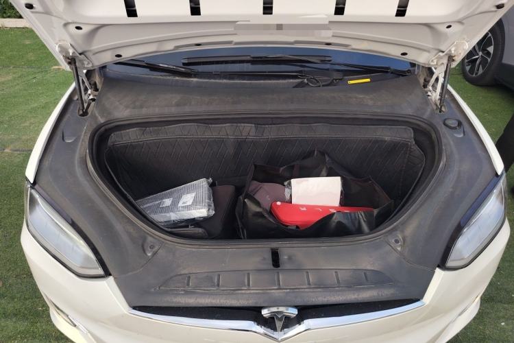 Used Tesla Model X 2020 Long-Range Upgrade Version Engine Bay