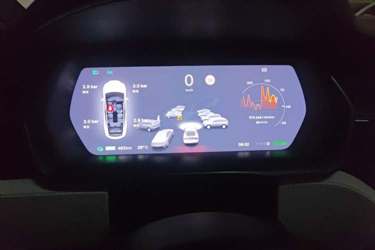 Used Tesla Model X 2020 Long-Range Upgrade Version Instrument Cluster