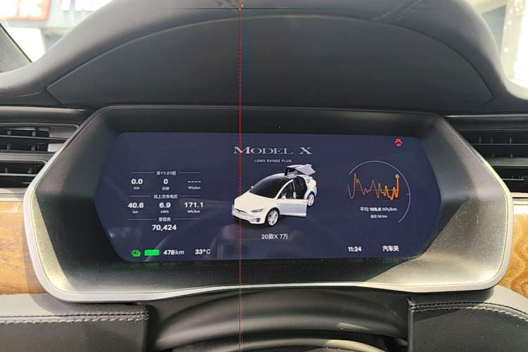 Used Tesla Model X 2020 Long-Range Upgrade Version Instrument Cluster